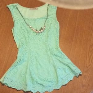 Peplum top size s new without tag